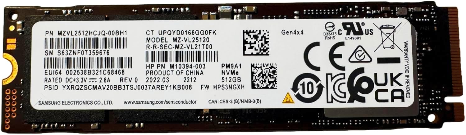 Amazon | 【整備済み品】Samsung サムスン SSD MZ-VL25120（PM9A1